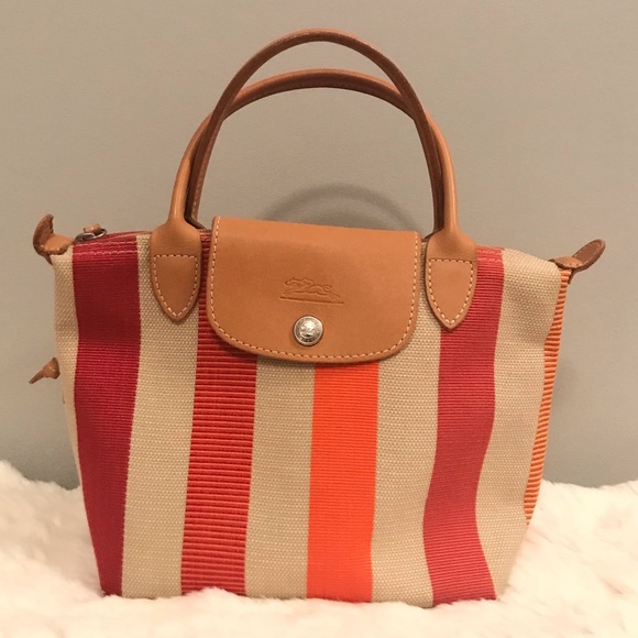 Longchamp Handbags - Longchamp Limited Edition Le Pliage orange/beige